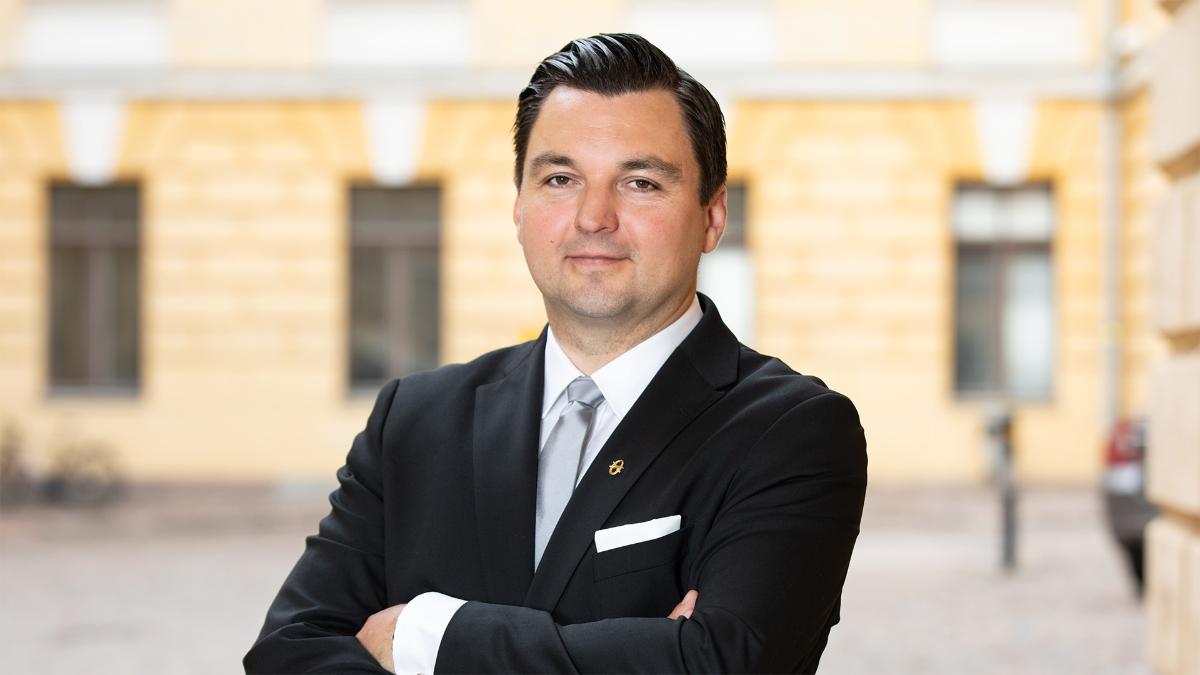 I foto Europa- och ägarstyrningsminister Joakim Strand