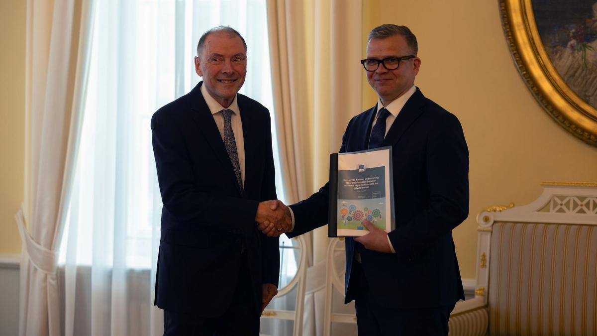 A picture of Luke Georghiou ja Petteri Orpo